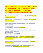 ABFAS BOARD EXAM REVIEWED QUESTIONS AND  CORRECT DETAILED ANSWERS WITH (VERIFIED  ANSWERS) |ALREADY GRADED A