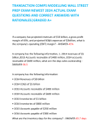 TRANSACTION COMPS MODELLING WALL STREET PREP EXAM NEWEST 2024 ACTUAL EXAM QUESTIONS AND CORRECT ANSWERS WITH RATIONALES|GRADED A+