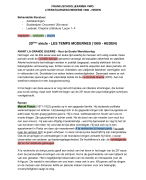  Frans schoolexamen vwo - Literatuurgeschiedenis - Heden