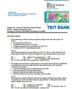 Test Bank For Paramedic Care- Principles & Practice V.3, 5e (Bledsoe) Volume 3- Medical Emergencies