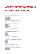 AFOQT PRETEST QUESTIONS  ANSWERED CORRECTLY