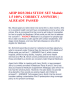 AHIP 2023/2024 STUDY SET Module  1-5 100% CORRECT ANSWERS |  ALREADY PASSED