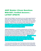 AHIP Module 4 Exam Questions  With100% Verified Answers |  LATEST UPDATE