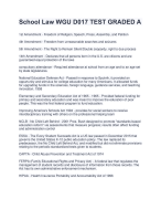  School Law WGU D017 TEST GRADED A