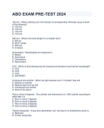  ABO EXAM PRE-TEST 2024
