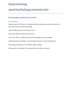 Samenvatting sportmarketingcommunicatie