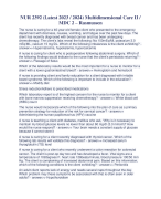 NUR 2392 (Latest 2023 / 2024) Multidimensional Care II /  MDC	2 – Rasmussen 