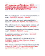 ATI Anatomy and Physiology TEST  QUESTIONS AND ANSWERS (2023/2024)  (VERIFIED ANSWERS)WITH NGN