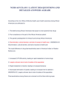 NURS 615 EXAM 1 LATEST 2024 QUESTIONS AND DETAILED ANSWERS AGRADE