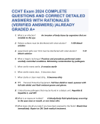 CCHT Exam 2024 COMPLETE QUESTIONS AND CORRECT DETAILED ANSWERS WITH RATIONALES (VERIFIED ANSWERS) |ALREADY GRADED A+
