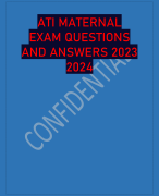  NCC ELECTRONIC FETAL  MONITORING CERTIFICATION EXAM QUESTIONS WITH DETAILED VERIFIED ANSWERS (100% CORRECTA+ GRADE ASSURED NEW!!   (100% VERIFIED)