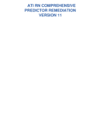 ATI RN COMPREHENSIVE PREDICTOR QUESTIONS WITH DETAILED VERIFIED ANSWERS (100% CORRECTA+ GRADE ASSURED NEW!!