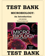 TEST BANK MICROBIOLOGY; AN INTRODUCTION 13TH EDITION BY GERARD TORTORA