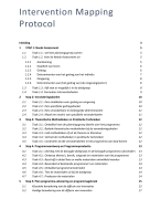 Samenvatting Intervention Mapping Protocol