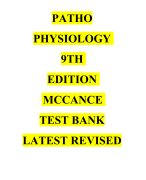 ADVANCED PATHOPHYSIOLOGY TESTBANK CHAPTERS 1-48 LATEST VERSION