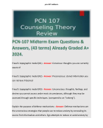 PCN-107 Midterm Exam Questions & Answers, (43 terms) Already Graded A+ 2024. 