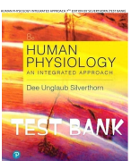 HUMAN PHYSIOLOGY INTEGRATED APPROACH 7TH EDITION BY SILVERTHORN (TEST BANK)