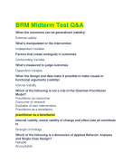 BRM Midterm Test Q&A