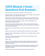 CDFA Module 2 Exam  Questions And Answers