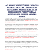 NCLEX-RN 3 QUESTIONS AND CORRECT ANSWERS VERIFIED LATEST 2023-2024 GRADE A +