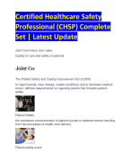 Certified Healthcare Safety  Professional (CHSP) Complete  Set | Latest Update