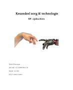 Keuzedeel zorg & technologie verzorgende ig