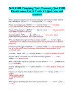 2024 EPRI Chemistry Test/ Chemistry Test EPRI  Exam Lesson 5, 6, & 7 with All Questions and  Answers