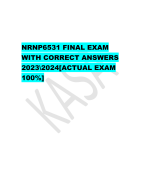 NRNP6531 FINAL EXAM  WITH CORRECT ANSWERS  2023\2024[ACTUAL EXAM 100%]