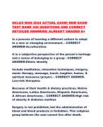 NCLEX NGN 2024 ACTUAL EXAM| NEW EXAM TEST BANK 500 QUESTIONS AND CORRECT DETAILED ANSWERS| ALREADY GRADED A+