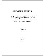 CROSSFIT LEVEL 1  COMPREHENSION ASSESSMENTS Q & A 2024