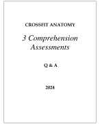 CROSSFIT ANATOMY COMPREHENSION ASSESSMENTS Q & A 2024