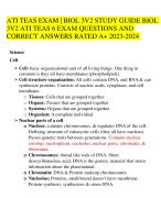  BEST QUALITY AND SMART  3V2 ATI TEAS 6 EXAM QUESTIONS AND  CORRECT ANSWERS RATED A+ 2023-2024