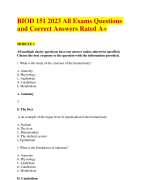 BIOD 151 2023 All Exams Questions