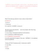 CIDESCO FINAL EXAM LATEST 2023-2024 REAL EXAM  200 QUESTIONS AND C ORRECT ANSWERS (VERIFIED  ANSWERS) |AGRADE