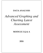 DATA ANALYSIS ADVANCED GRAPHING AND CHARTING LATEST ASSESSMENT MODULE 2 Q & A 2024