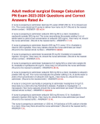 ATI PHARMACOLOGY PROCTORED CHAMPIONSHIP RATED A  EXAM | UPDATED JUNE 2023-2024(BEST ANSWERS AND QUESTIONS)