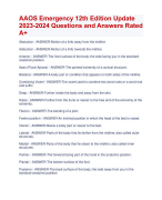 AAOS Emergency 12th Edition  Questions and Answers 