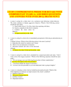 ATI RN COMPREHENSIVE PREDICTOR RETAKE WITH COMBINED PAST YEARS A+ ASSURRED QUESTIONS  AND ANSWERS WITH OVER 200 Q. BRAND NEW!!!