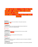 NRNP 6635 WEEK 11 FINAL EXAM TEST BANK 200+ QUESTIONS AND VERIFIED ANSWERS 20 /NRNP 6635 WEEK 11 FINAL EXAM TEST BANK – RATED A