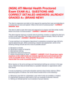  ATI Mental Health Proctored  Exam EXAM ALL QUESTIONS AND  CORRECT DETAILED ANSWERS |ALREADY  GRADED A+ (BRAND NEW!!