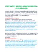 CCRN EXAM 2024 QUESTIONS AND ANSWERS GRADED A+ LATEST UPDATE NEW!!!