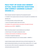 PACU POST OP EXAM 2024 NEWEST ACTUAL EXAM VERIFIED QUESTIONS AND CORRECT ANSWERS ALREADY GRADED A+.