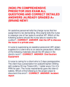  PN COMPREHENSIVE  PREDICTOR 2023 EXAM ALL  QUESTIONS AND CORRECT DETAILED  ANSWERS |ALREADY GRADED A+  (BRAND NEW!!