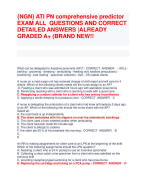  ATI PN comprehensive predictor EXAM ALL QUESTIONS AND CORRECT  DETAILED ANSWERS |ALREADY  GRADED A+ (BRAND NEW!!