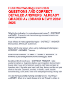 Exam QUESTIONS AND CORRECT DETAILED ANSWERS |ALREADY GRADED A+ (BRAND NEW!! 2024/ 2025