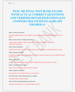 PYSC 302 FINALTEST BANK EXAMS  WITH ACTUAL CORRECT QUESTIONS  AND VERIFIED DETAILED RATIONALES  ANSWERS 2024 (NEWEST) ALREADY  GRADED A+