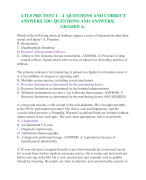 ATLS PRE TEST 1 – 4  QUESTIONS AND CORRECT ANSWERS 320+ QUESTIONS AND ANSWERS|  GRADED A+  Which of the following physical findings suggest a cause of hypotension other than spinal cord injury? 