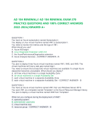 AZ-104 RENEWAL// AZ-104 RENEWAL EXAM 270 PRACTICE QUESTIONS AND 100% CORRECT ANSWERS 2022-2024//GRADED A+ 