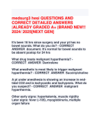 medsurg3 hesi QUESTIONS AND  CORRECT DETAILED ANSWERS  |ALREADY GRADED A+ (BRAND NEW!!  2024/ 2025[NEXT GEN]