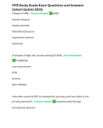MTS Study Guide Exam Questions and Answers (latest Update 2024)
